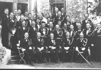 Der Club bei der Fahnenweihe 1950