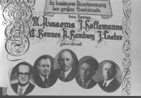 Die fünf Vereinsgründer der Asteneter Schützen im Jahre 1949
